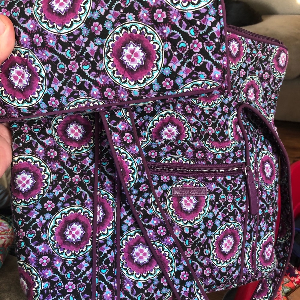 Vera Bradley tote and trifold wallet
